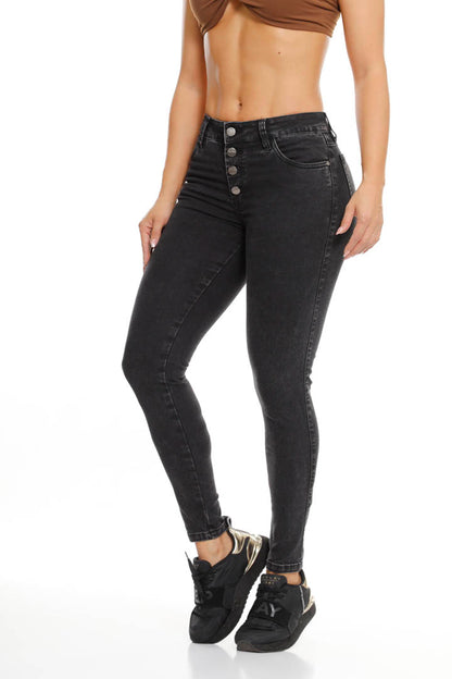 Jean Skinny Levantacola Botones