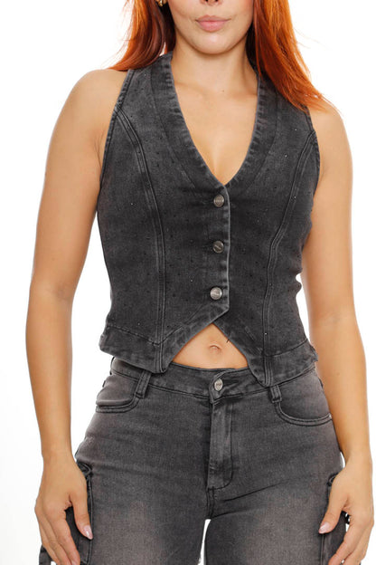 Chaleco Stretch Piedras Juveniles.