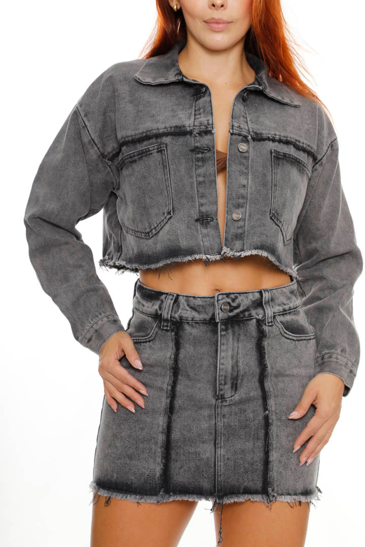 Conjunto Chaqueta Mini Falda