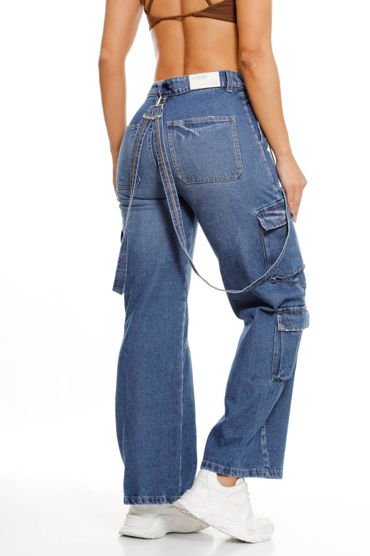 Jean Dama Rigido Cargaderas